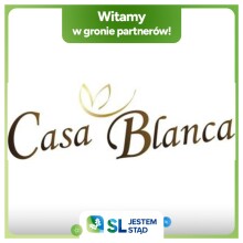 napis Casa Blanca, witamy w gronie partnerów  