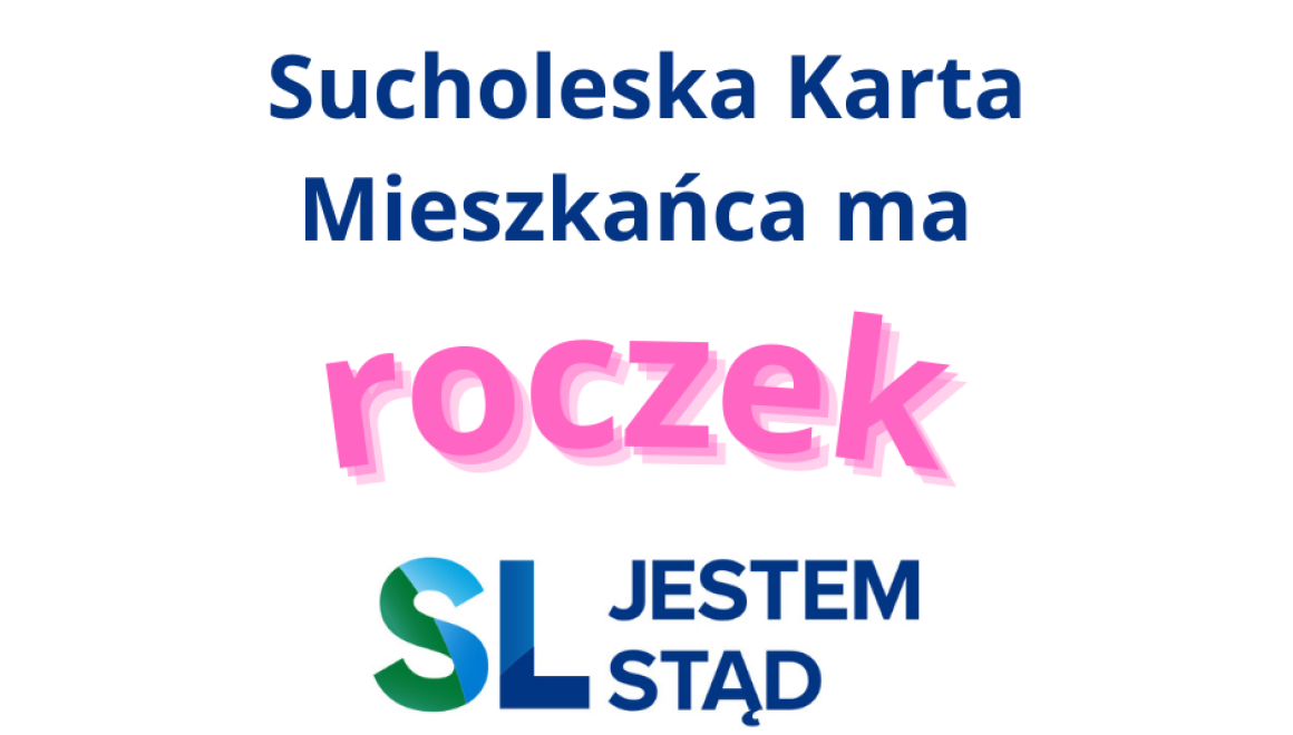 Logotyp Sucholeskiej Karty Mieszkańca z napisem 