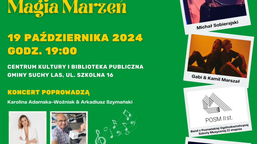 plakat z zaproszeniem na koncert