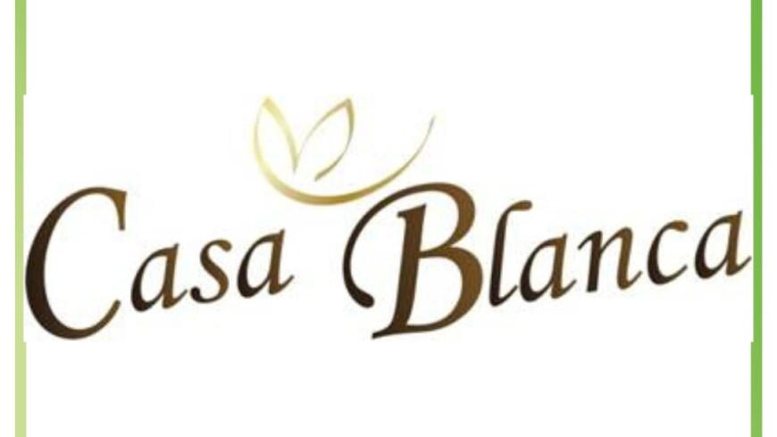 napis Casa Blanca, witamy w gronie partnerów  