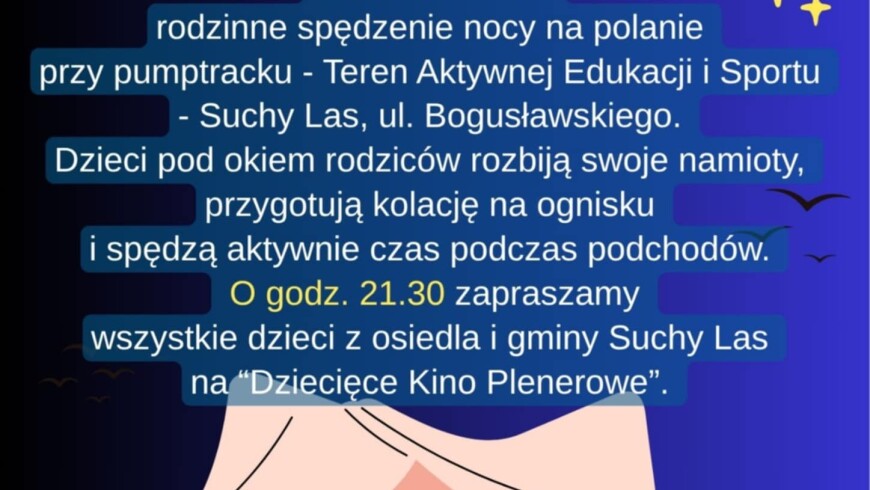 opis wydarzenia, namiot w którym siadządzieci